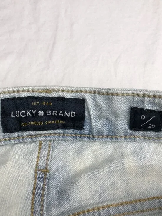 Lucky Brand Womens Bridgette Skinny Jeans Pants Denim Light Blue Size 0/25 - Picture 7 of 13